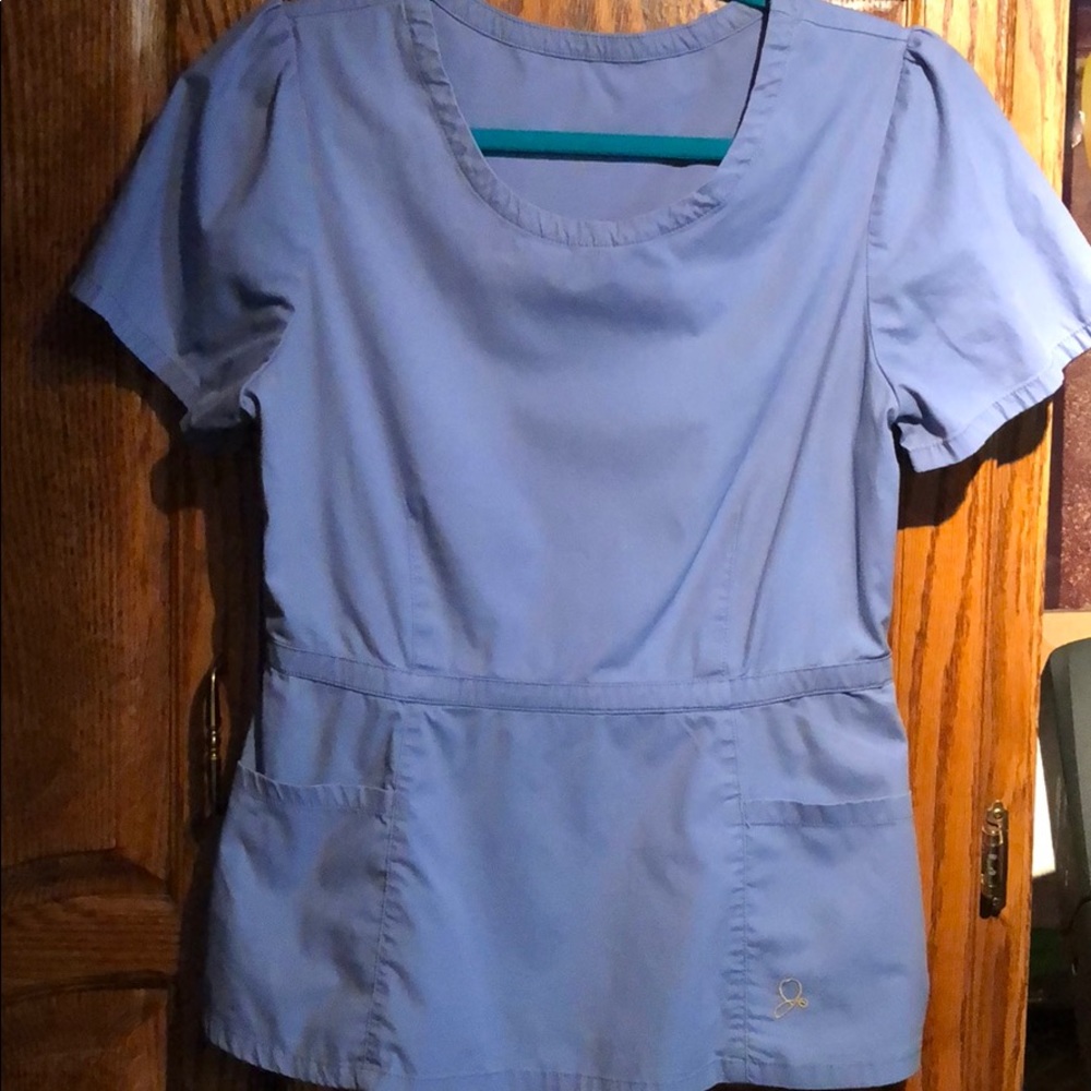 Jaanuu ceil blue peplum. Small.